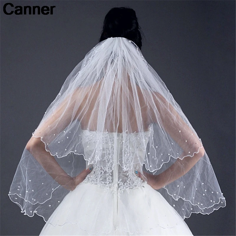 Canner Simple Two Layers Short Tulle White Wedding Veils 2019 Ivory Bridal Veil for Bride Wedding Accessories Velos C5
Canner Simple Two Layers Short Tulle White Wedding Veils 2019 Ivory Bridal Veil for Bride Wedding Accessories Velos C5