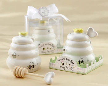 Free Shipping New Arrival Fast Delivery Wedding Favor "Sweet As Can Bee" Ceramic Honey Pot With Wooden Dipper Wholesale
Free Shipping New Arrival Fast Delivery Wedding Favor "Sweet As Can Bee" Ceramic Honey Pot With Wooden Dipper Wholesale