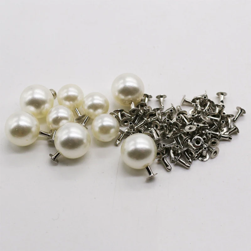 Sewing Tools Decorations Iron Bag 6mm 100Set DIY Pearls Rivets Clothes Acrylic Shoes Leather
Sewing Tools Decorations Iron Bag 6mm 100Set DIY Pearls Rivets Clothes Acrylic Shoes Leather