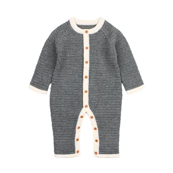 Newborn Romper Fashionable Solid Knitted Jumpsuit for Baby Boy Girl Long Sleeve Overall Grey Infantil Bebes Rompers Kids Clothes
Newborn Romper Fashionable Solid Knitted Jumpsuit for Baby Boy Girl Long Sleeve Overall Grey Infantil Bebes Rompers Kids Clothes