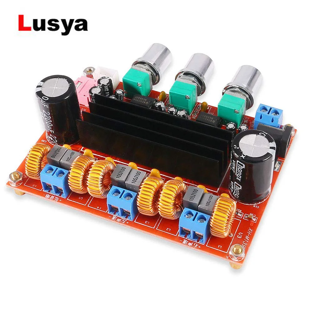 

TPA3116 2.1 Digital Audio Amplifier Board TPA3116D2 Subwoofer Speaker Amplifiers DC12V-24V 2*50W+100W XH-M139 D3-005