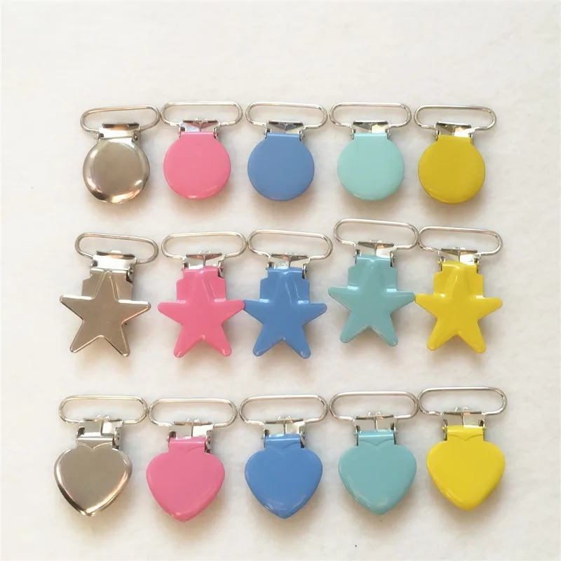 Chenkai 50pcs 1'' 25mm DIY Round Star Heart baby shower dummy pacifier Chain Metal clips toy Accessories candy pastel color
Chenkai 50pcs 1'' 25mm DIY Round Star Heart baby shower dummy pacifier Chain Metal clips toy Accessories candy pastel color