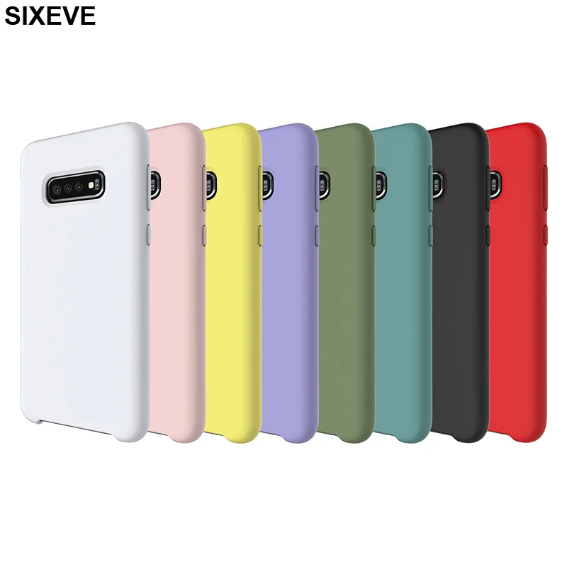 Luxury Original Liquid Silicone Case For Samsung Galaxy S10 Lite S10e Samsung S8 S9 Plus Note 8 9 Cell Phone Silky Soft Cover SM
Luxury Original Liquid Silicone Case For Samsung Galaxy S10 Lite S10e Samsung S8 S9 Plus Note 8 9 Cell Phone Silky Soft Cover SM