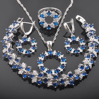 2020 New Blue Zirconia Silver Color For Women Jewelry Sets Crystal Bracelet Necklace Pendant Earrings Ring QS0416
2020 New Blue Zirconia Silver Color For Women Jewelry Sets Crystal Bracelet Necklace Pendant Earrings Ring QS0416