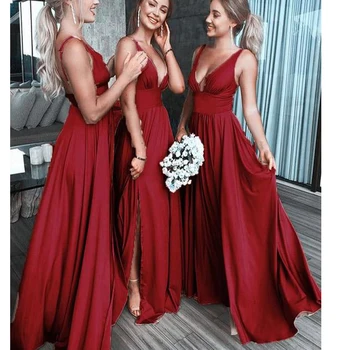 red bridesmaid dresses 2020 deep v neck pleats side slit chiffon floor length wedding party dresses wedding guest dresses
red bridesmaid dresses 2020 deep v neck pleats side slit chiffon floor length wedding party dresses wedding guest dresses