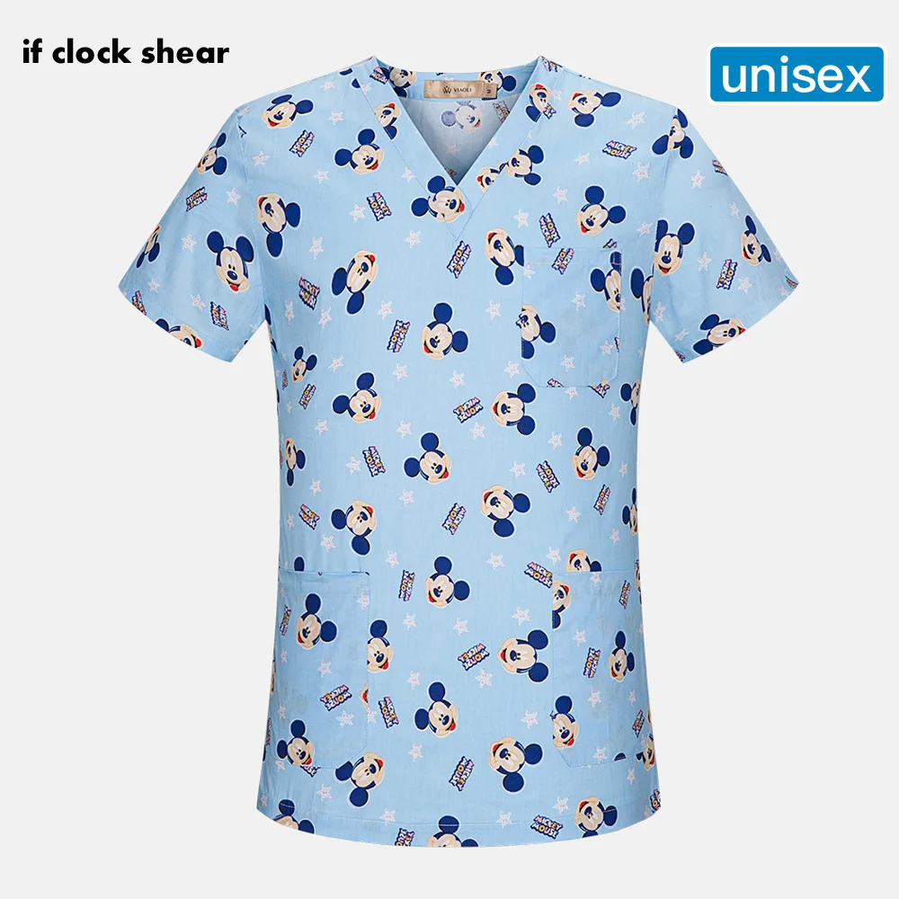 High quality Hospital Nurse Scrub Tops Women Scrub clothes Breathable mickey Printing Surgical Medical Uniforms Women wholesale
High quality Hospital Nurse Scrub Tops Women Scrub clothes Breathable mickey Printing Surgical Medical Uniforms Women wholesale