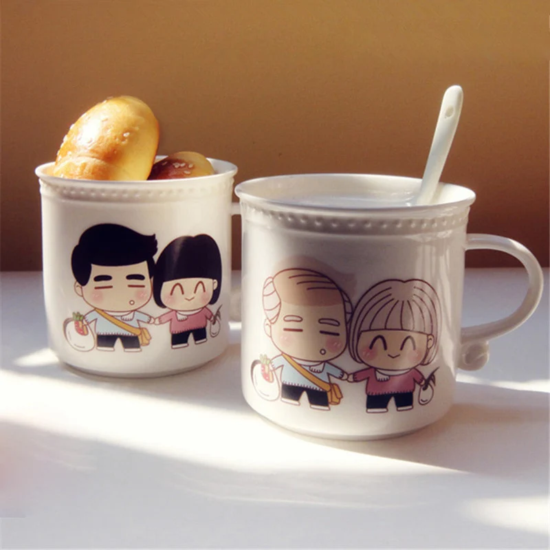 Magic Loving You Color Changing White Ceramic Mug Heat Sensitive Sublimation Milk Coffee Drinks Cup Copo with Spoon Couple Gifts
Magic Loving You Color Changing White Ceramic Mug Heat Sensitive Sublimation Milk Coffee Drinks Cup Copo with Spoon Couple Gifts