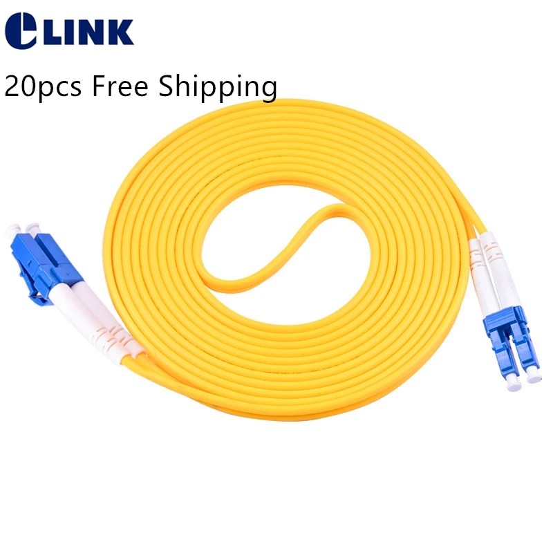 20pcs LC-LC UPC DX SM fiber patch cable Singlemode duplex 2.0mm 9/125um 1 2 3 4 5 7 Mtr optical fibre jumper free shipping ELINK
20pcs LC-LC UPC DX SM fiber patch cable Singlemode duplex 2.0mm 9/125um 1 2 3 4 5 7 Mtr optical fibre jumper free shipping ELINK