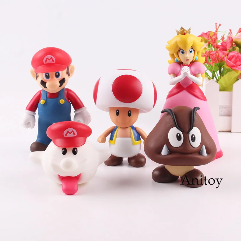Super Mario Luigi Toad Wario Mario Bowser Princess Peach Boo Goomba Yoshi Action Figure Toy for Children 12pcs/set 6-14.5cm
Super Mario Luigi Toad Wario Mario Bowser Princess Peach Boo Goomba Yoshi Action Figure Toy for Children 12pcs/set 6-14.5cm