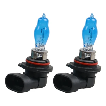 

2PC 100W H1 H3 H7 H4 H8 H11 9005 HB3 Car Halogen Fog Light HeadLight DRL HOD Lamp Dark Blue Glass Replacement Bulb 6000K white