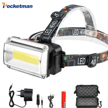 Most Power COB LED Headlight Headlamp DC Rechargeable Head Lamp Torch 3Mode 18650 Battery Waterproof Hunting Fishing Lighting
Most Power COB LED Headlight Headlamp DC Rechargeable Head Lamp Torch 3Mode 18650 Battery Waterproof Hunting Fishing Lighting