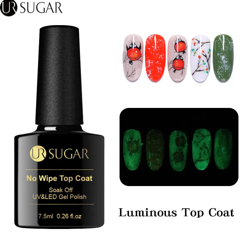 UR SUGAR 7.5ml Luminous No Wipe Top Coat UV LED Gel Nail Polish Long-lasting Soak Off UV Gel Varnish Manicure Nail Art Lacquer
UR SUGAR 7.5ml Luminous No Wipe Top Coat UV LED Gel Nail Polish Long-lasting Soak Off UV Gel Varnish Manicure Nail Art Lacquer