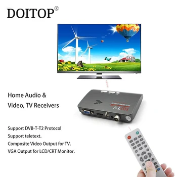 DOITOP 1080P HDMI DVB-T DVB-T2 Digital TV Box VGA AV CVBS Tuner Receiver TV Box With Remote Control HDMI HD 1080P VGA DVB-T2 A3
DOITOP 1080P HDMI DVB-T DVB-T2 Digital TV Box VGA AV CVBS Tuner Receiver TV Box With Remote Control HDMI HD 1080P VGA DVB-T2 A3