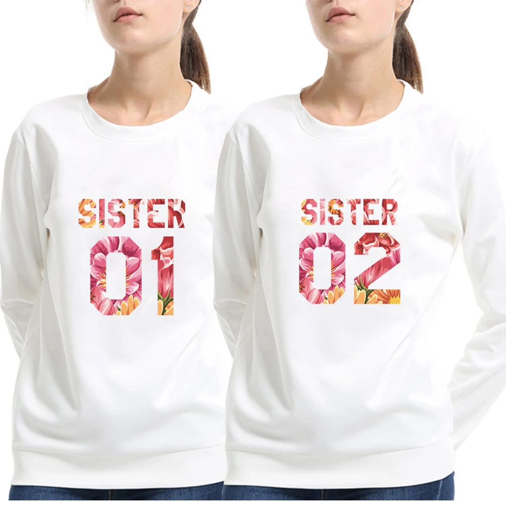 Sister 01 02 BFF Sweatshirts women Sweatshirt Moletom Tumblr Pullovers Casual Tops Fashion Autumn Jumper Hoodies Pullover shirts
Sister 01 02 BFF Sweatshirts women Sweatshirt Moletom Tumblr Pullovers Casual Tops Fashion Autumn Jumper Hoodies Pullover shirts