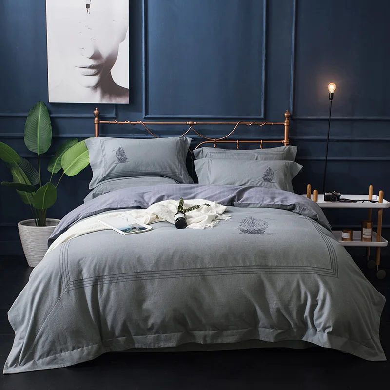 Bohemia style 100% Cotton Luxury Bedding set Embroidery Duvet Cover Pillow Case Queen King 4PC Set
Bohemia style 100% Cotton Luxury Bedding set Embroidery Duvet Cover Pillow Case Queen King 4PC Set