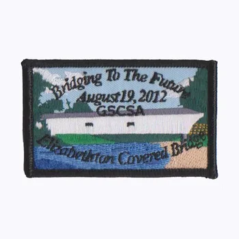 Customized Bridging To The Future Embroidery Emblem Made of Twill with Merrow Border and PVC Backing MOQ50pcs free shipping
Customized Bridging To The Future Embroidery Emblem Made of Twill with Merrow Border and PVC Backing MOQ50pcs free shipping