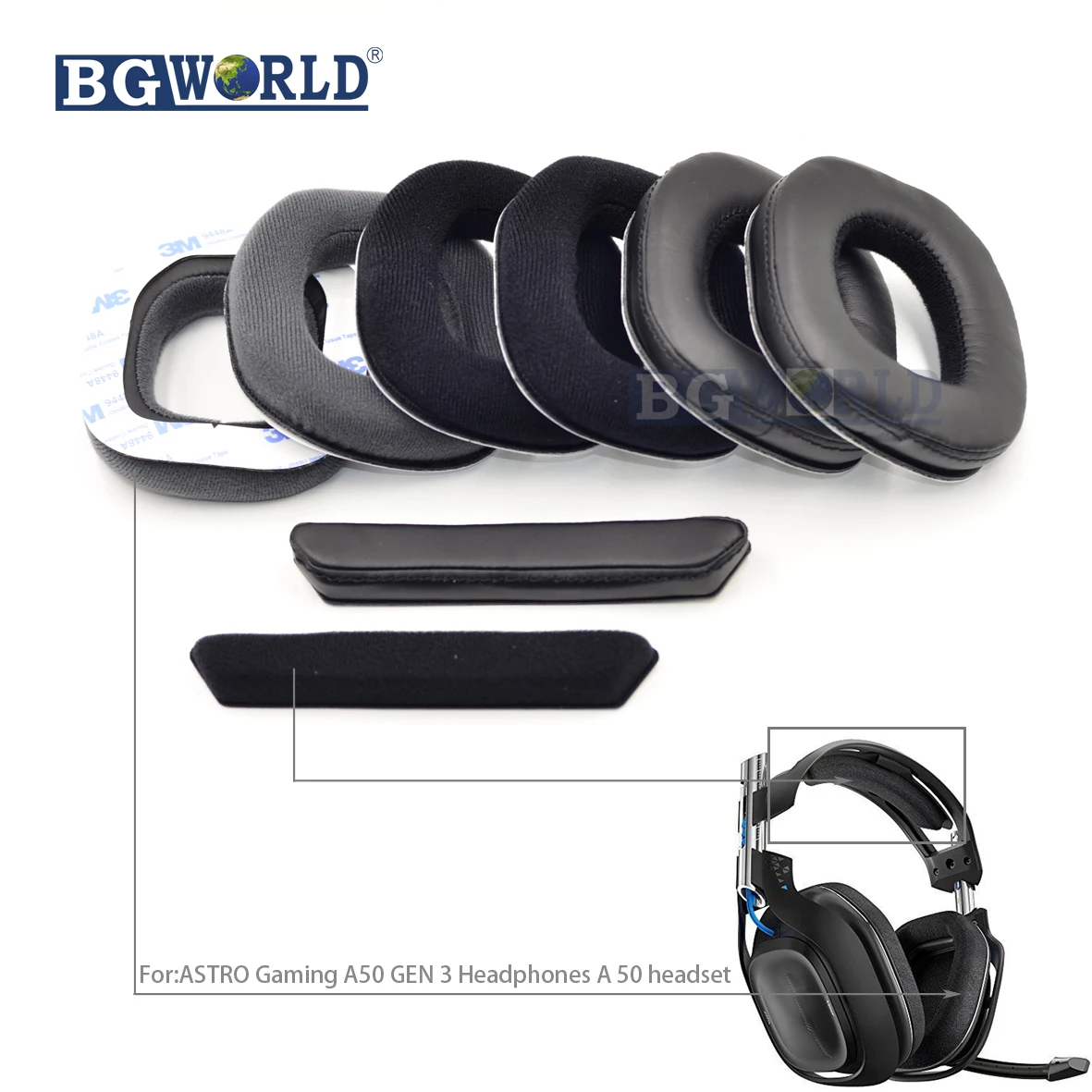 BGWORLD Replacement Earmuffs ear pads cushion headband For ASTRO Gaming A50  GEN 3 Headphones A 50 headset spong foam - AliExpress Consumer Electronics