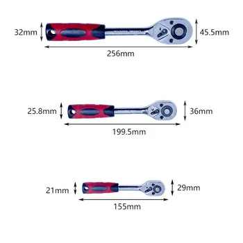 1/4" 3/8" 1/2" Torque and Ratchet Wrench Kit Repair Tools for Vehicle Bike Socket Wrench Repair Tool Hand-held Disassembly Tools
1/4" 3/8" 1/2" Torque and Ratchet Wrench Kit Repair Tools for Vehicle Bike Socket Wrench Repair Tool Hand-held Disassembly Tools
