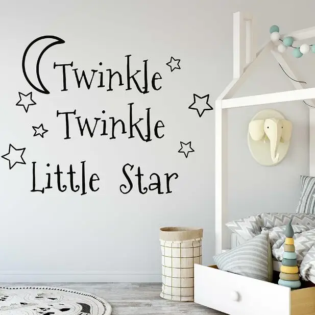Twinkle Twinkle Little Star Quotes Wall Decal Kids Lettering Wall Art Stickers Children Room Removable Decors Cut Vinyl Q249
Twinkle Twinkle Little Star Quotes Wall Decal Kids Lettering Wall Art Stickers Children Room Removable Decors Cut Vinyl Q249