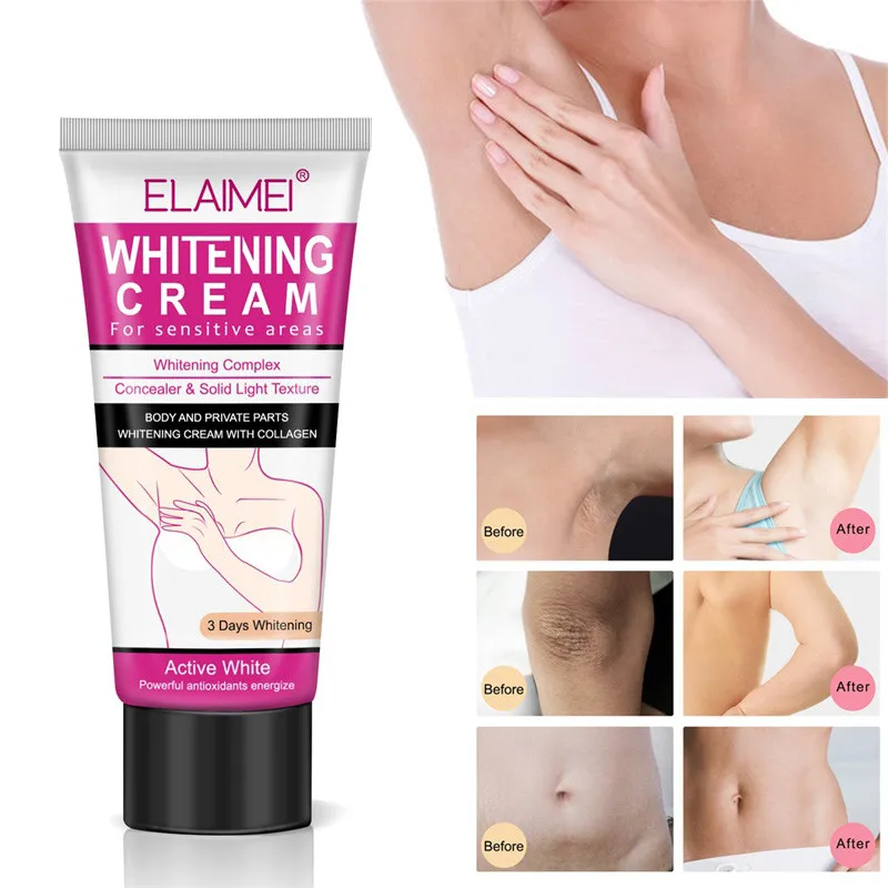 60ml Underarm Whitening Cream Body Armpit Whitening Cream Lotion Legs Knees Private Parts Whitening Cream Skin Care Cosmetic
60ml Underarm Whitening Cream Body Armpit Whitening Cream Lotion Legs Knees Private Parts Whitening Cream Skin Care Cosmetic