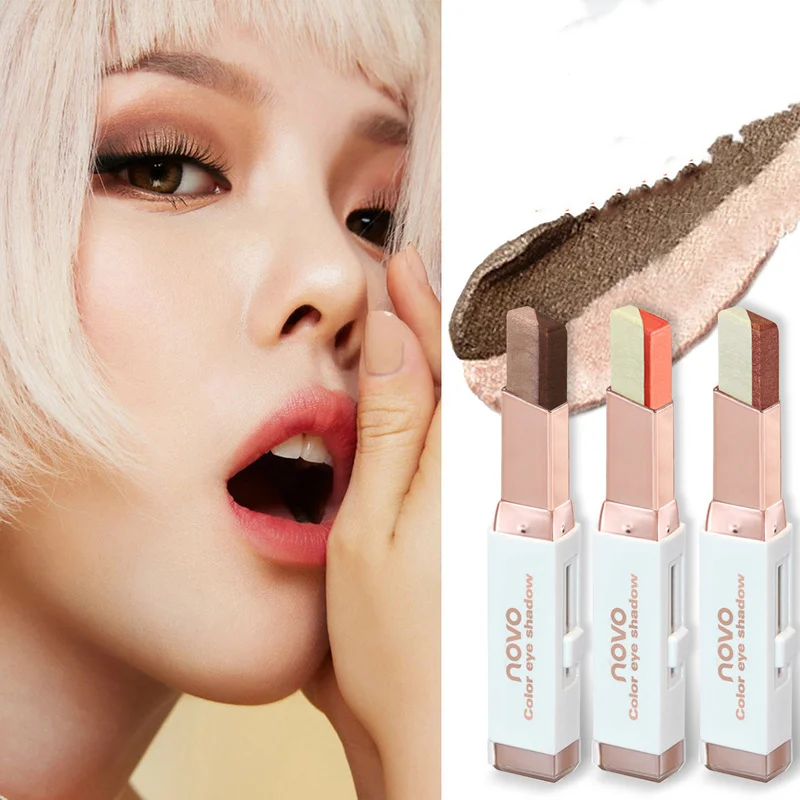 Double Color Gradient Eyeshadow Stick Stereo Shimmer Color Eye Shadow Cream Pen Eye Makeup Palette Smooth Makeup Pencil
Double Color Gradient Eyeshadow Stick Stereo Shimmer Color Eye Shadow Cream Pen Eye Makeup Palette Smooth Makeup Pencil