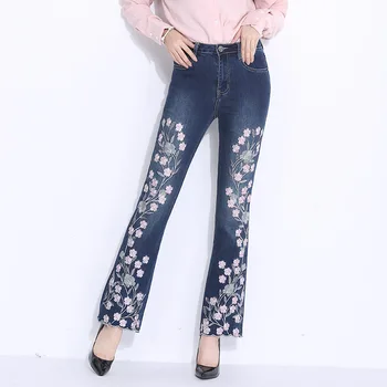 FERZIGE Brand Pants 2019 High Waist Skinny Flare Pants Women Sweet Embroidery Womens Clothing Jeans Lady Plus Size Blue Trousers
FERZIGE Brand Pants 2019 High Waist Skinny Flare Pants Women Sweet Embroidery Womens Clothing Jeans Lady Plus Size Blue Trousers
