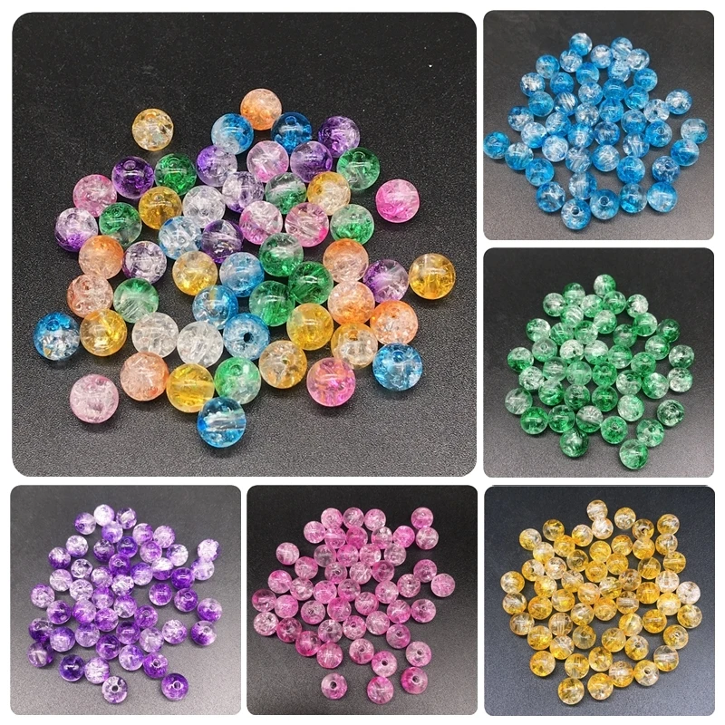 Findings Cheap 8/10mm 50/30pcs DIY Handmade Beads Crack Circle Acrylic Bead Simple Jewelry Accessories For Bracelet Necklace
Findings Cheap 8/10mm 50/30pcs DIY Handmade Beads Crack Circle Acrylic Bead Simple Jewelry Accessories For Bracelet Necklace