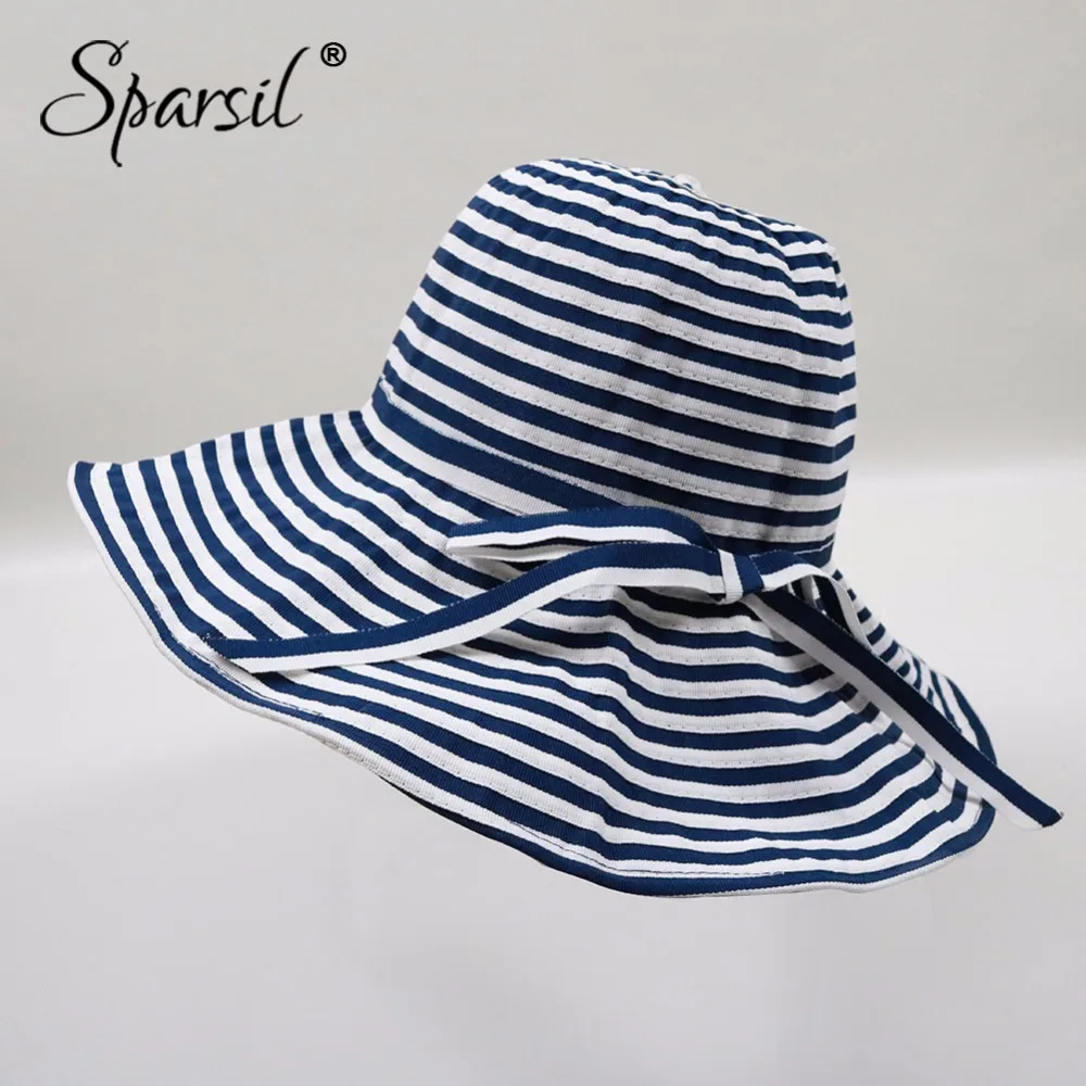 Sparsil Women Summer Foldable Wide Brim Sun Hats Retro Striped Stylish Bow-knot Contrast Color Hat Holiday Beach Sun Chapeau
Sparsil Women Summer Foldable Wide Brim Sun Hats Retro Striped Stylish Bow-knot Contrast Color Hat Holiday Beach Sun Chapeau