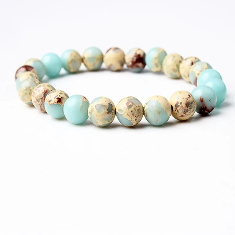 LIngXiang 6/8mm Vogue Natural Jewelry Sky blue Snakeskin Shoushan stone beads Bracelet Charms Yoga Women Bracelets
LIngXiang 6/8mm Vogue Natural Jewelry Sky blue Snakeskin Shoushan stone beads Bracelet Charms Yoga Women Bracelets