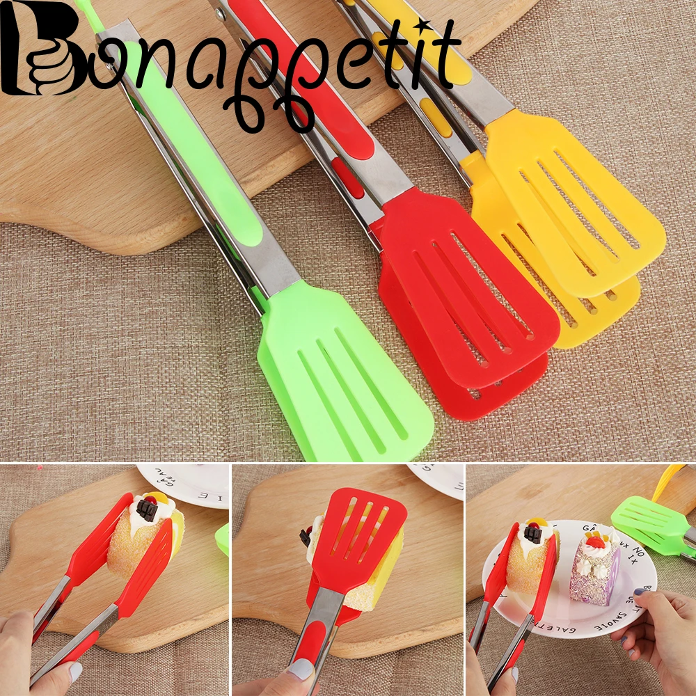 1PC Stainless Steel BBQ Tongs Utensils Cooking Silicone Food Clip Salad Serving Kitchen Tools Color Random
1PC Stainless Steel BBQ Tongs Utensils Cooking Silicone Food Clip Salad Serving Kitchen Tools Color Random