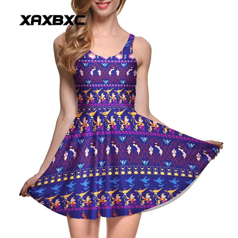 XAXBXC Plus Size Fashion Women Summer Reversible Pleated Dress Sexy Gril Vest Skater Dress Golden Monky Princess tartan Prints
XAXBXC Plus Size Fashion Women Summer Reversible Pleated Dress Sexy Gril Vest Skater Dress Golden Monky Princess tartan Prints