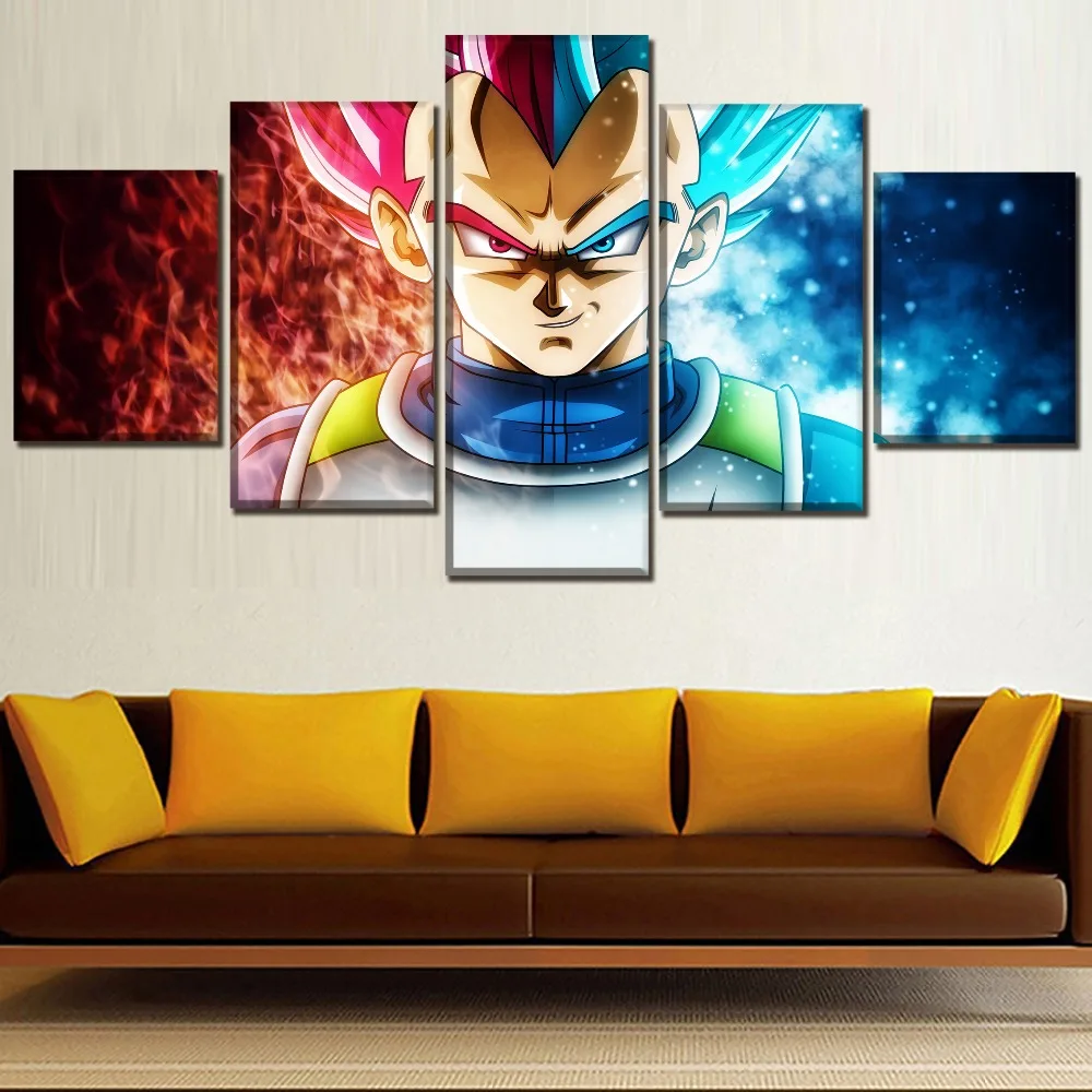 Anime Poster Modern Wall Art Decorative Framework 5 Panels Dragon Ball Super Vegeta Picture High Quality Canvas Print Painting
Anime Poster Modern Wall Art Decorative Framework 5 Panels Dragon Ball Super Vegeta Picture High Quality Canvas Print Painting