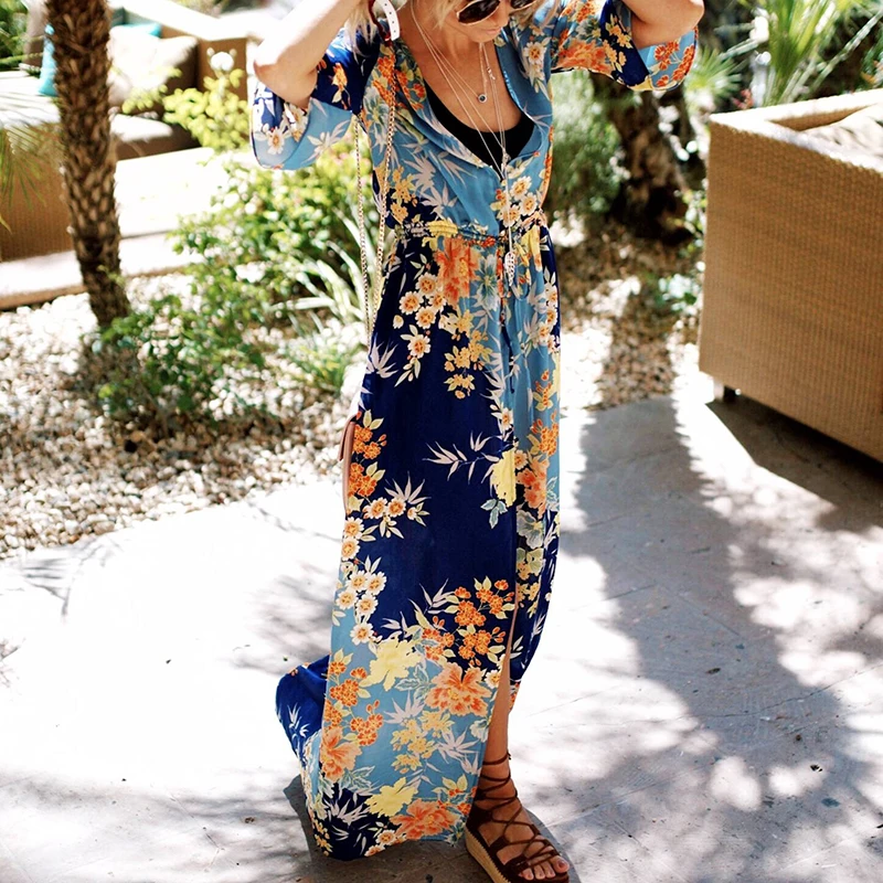 Cotton Print Long Beach Cover up Pareos de Playa Mujer Swim Cover up Sarong Beach Dress Kaftan Robe de Plage Bikini Cover up
Cotton Print Long Beach Cover up Pareos de Playa Mujer Swim Cover up Sarong Beach Dress Kaftan Robe de Plage Bikini Cover up