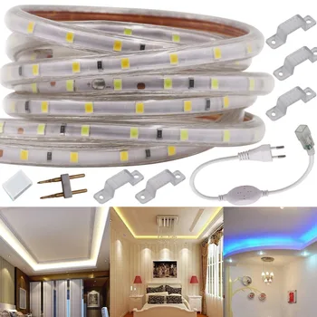 AC220V SMD 2835 LED Strip 60Leds/m 120Leds/m Flexible Waterproof No Wire LED Strip Light Ribbon Tape Decor With EU Power Plug
AC220V SMD 2835 LED Strip 60Leds/m 120Leds/m Flexible Waterproof No Wire LED Strip Light Ribbon Tape Decor With EU Power Plug