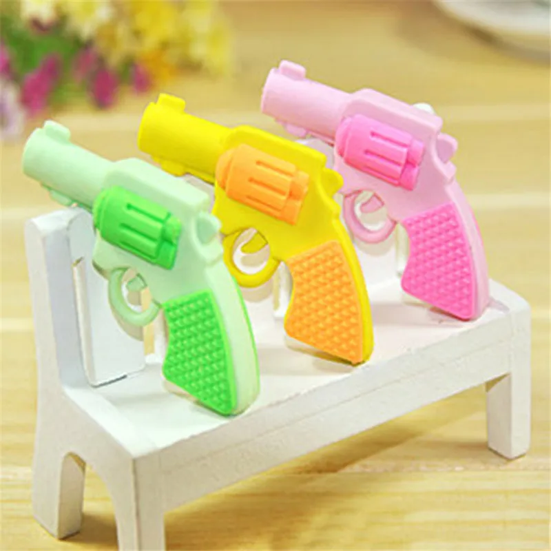 1PC Lovely Gun Pistol Style Rubber Pencil Eraser Office Home Stationery Gift Toy Random
1PC Lovely Gun Pistol Style Rubber Pencil Eraser Office Home Stationery Gift Toy Random