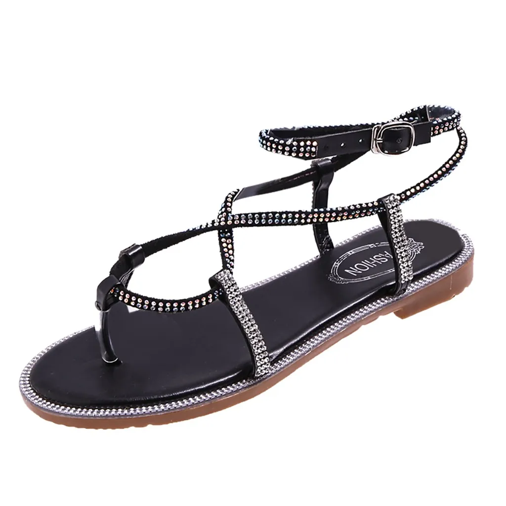 SAGACE Women Girls Summer Crystal Beach Thong Flat Sandals Rome Buckle Strap Sexy High Quality Outsid Ladies Shoes
SAGACE Women Girls Summer Crystal Beach Thong Flat Sandals Rome Buckle Strap Sexy High Quality Outsid Ladies Shoes