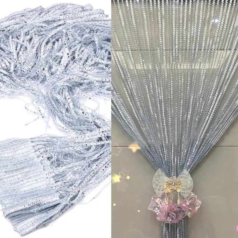 2M x 1M Crystal Beads String Curtains Tassel Silk String Curtains Door Window Panel Sheer Curtains Valance For Living Room
2M x 1M Crystal Beads String Curtains Tassel Silk String Curtains Door Window Panel Sheer Curtains Valance For Living Room