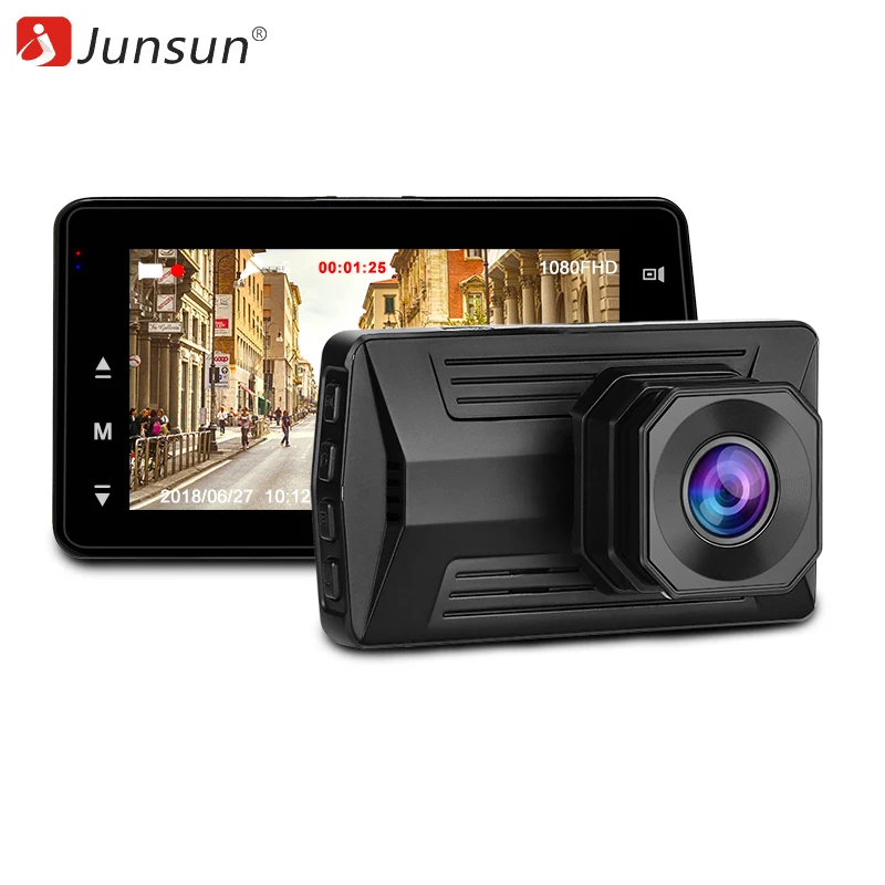 Junsun 2018 видеорегистратор 3" регистратор Full HD 1080P dashcam видеорегистраторы