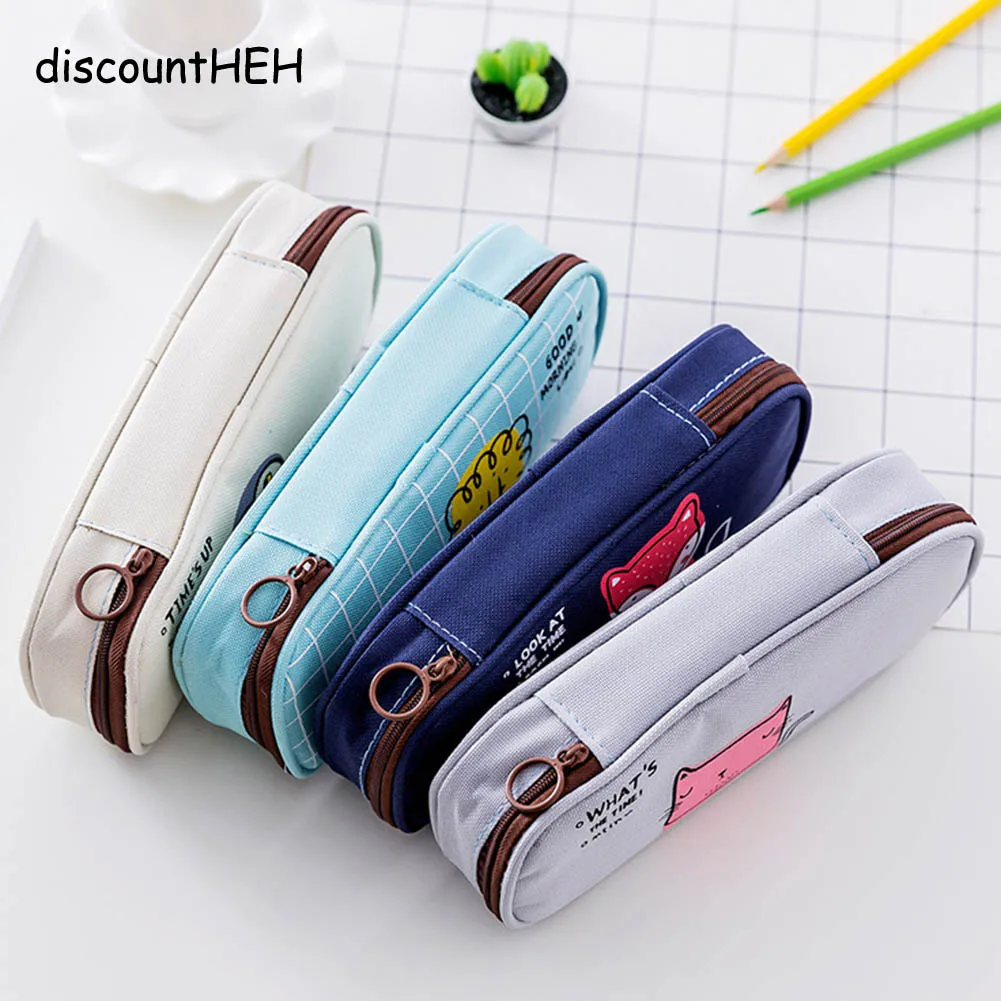 Cotton Animal Pattern Canvas Pencil Case School Supplies Lovely Fox Owl Lion Cat Large Capacity Pencil Bag Pencil Box 2017 New
Cotton Animal Pattern Canvas Pencil Case School Supplies Lovely Fox Owl Lion Cat Large Capacity Pencil Bag Pencil Box 2017 New