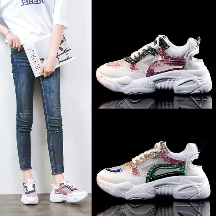 Spring Women Sneakers 2019 New Breathable Comfortable Platform Shoes Woman Vulcanized Shoes Ladies Casual Mesh Running Shoes 
Spring Women Sneakers 2019 New Breathable Comfortable Platform Shoes Woman Vulcanized Shoes Ladies Casual Mesh Running Shoes