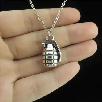 GLOWCAT Q4A84 Fashion Punk Jewelry Silver Alloy Grenade Weapon Pendant Short Chain Collar Chunky Men Necklace 18"
GLOWCAT Q4A84 Fashion Punk Jewelry Silver Alloy Grenade Weapon Pendant Short Chain Collar Chunky Men Necklace 18"