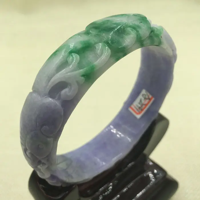 2191 Chinese Hand-carved Lavende Purple Green Jadeite Jade Bangle Bracelet 61mm 28% 10.13
2191 Chinese Hand-carved Lavende Purple Green Jadeite Jade Bangle Bracelet 61mm 28% 10.13