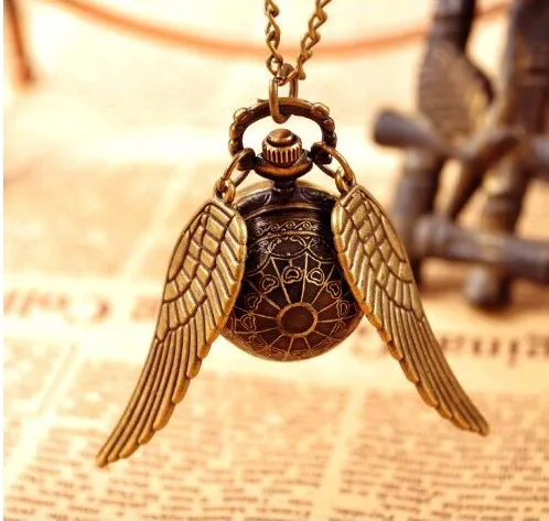Harry Potter Necklace Pocket Watch Snitch Ball Silver Bronze Antique Fob Watch Chain Pendant Men Women Harry Fans' Gift
Harry Potter Necklace Pocket Watch Snitch Ball Silver Bronze Antique Fob Watch Chain Pendant Men Women Harry Fans' Gift