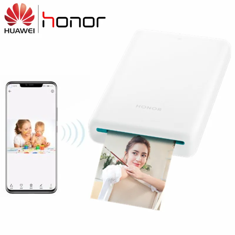 

Original Huawei Honor Mini Photo Printer AR Zink Portable Pocket Printer Bluetooth 4.1 Support DIY Share 500mAh Pocket Printers