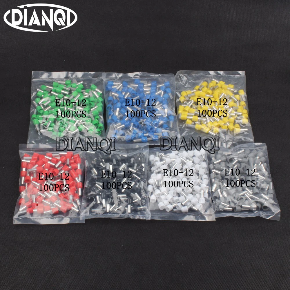 E10-12 Tube insulating Insulated terminals 10MM2 Cable Wire Connector 100PCS/Pack Insulating Crimp Terminal Connector
E10-12 Tube insulating Insulated terminals 10MM2 Cable Wire Connector 100PCS/Pack Insulating Crimp Terminal Connector