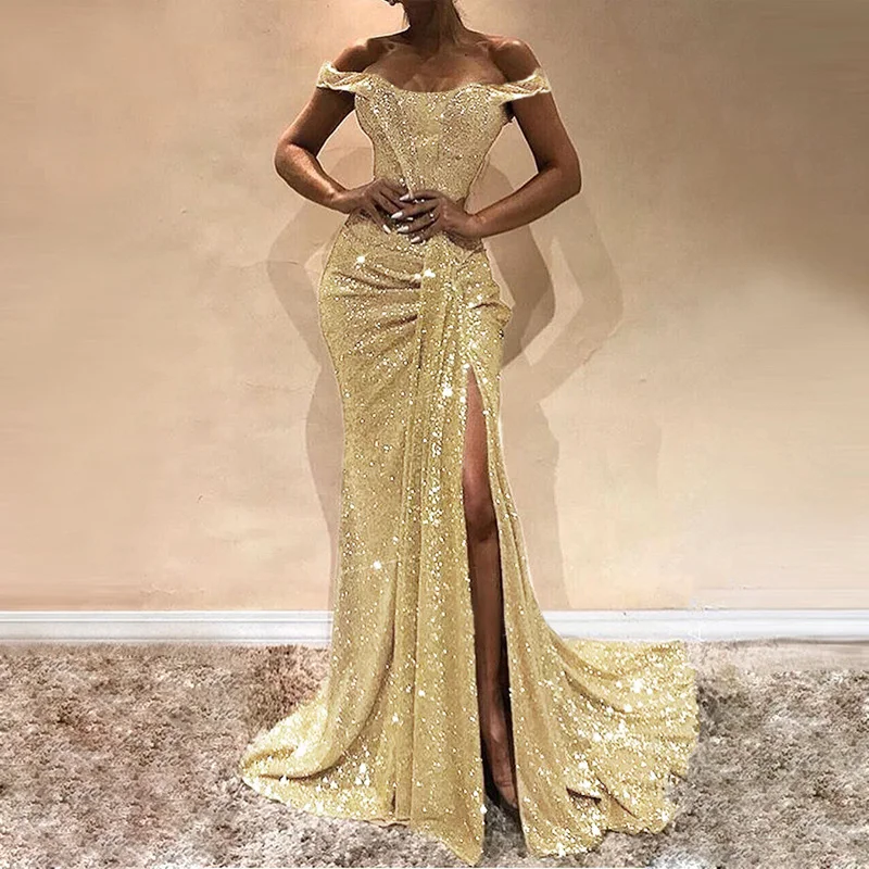 Women Dress Long Formal Fashion Wedding Split Ball Gown Prom High Waist Sexy Dress
Women Dress Long Formal Fashion Wedding Split Ball Gown Prom High Waist Sexy Dress