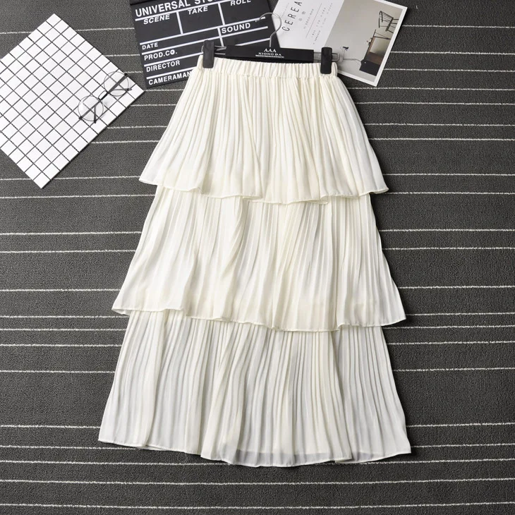2019 Spring Women White Long Skirt Fashion Women Summer Chiffon Midi Skirts High Waist Boho Women Skirts Faldas Saias Jupe
2019 Spring Women White Long Skirt Fashion Women Summer Chiffon Midi Skirts High Waist Boho Women Skirts Faldas Saias Jupe