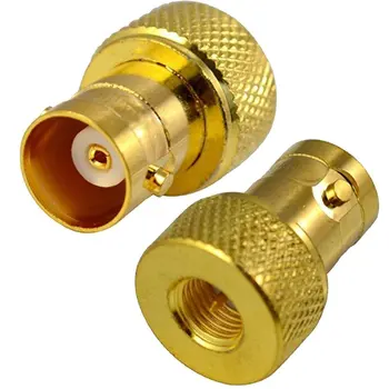 2PCS RF Coaxial Adapter SMA Male to BNC Female RF Connectors Gold Plated
