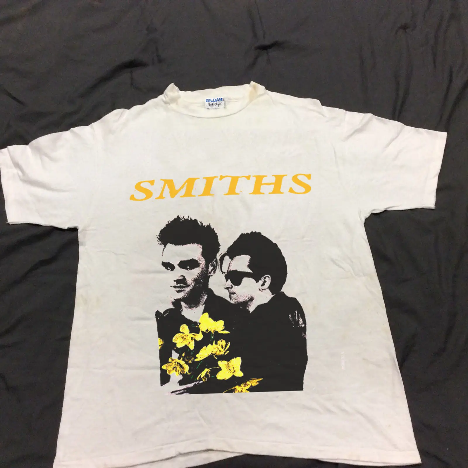 VINTAGE RARE!! EARLY 1990s THE SMITHS MORRISSEY T-SHIRT REPRINT Short Sleeve O-Neck Cotton T shirt
VINTAGE RARE!! EARLY 1990s THE SMITHS MORRISSEY T-SHIRT REPRINT Short Sleeve O-Neck Cotton T shirt