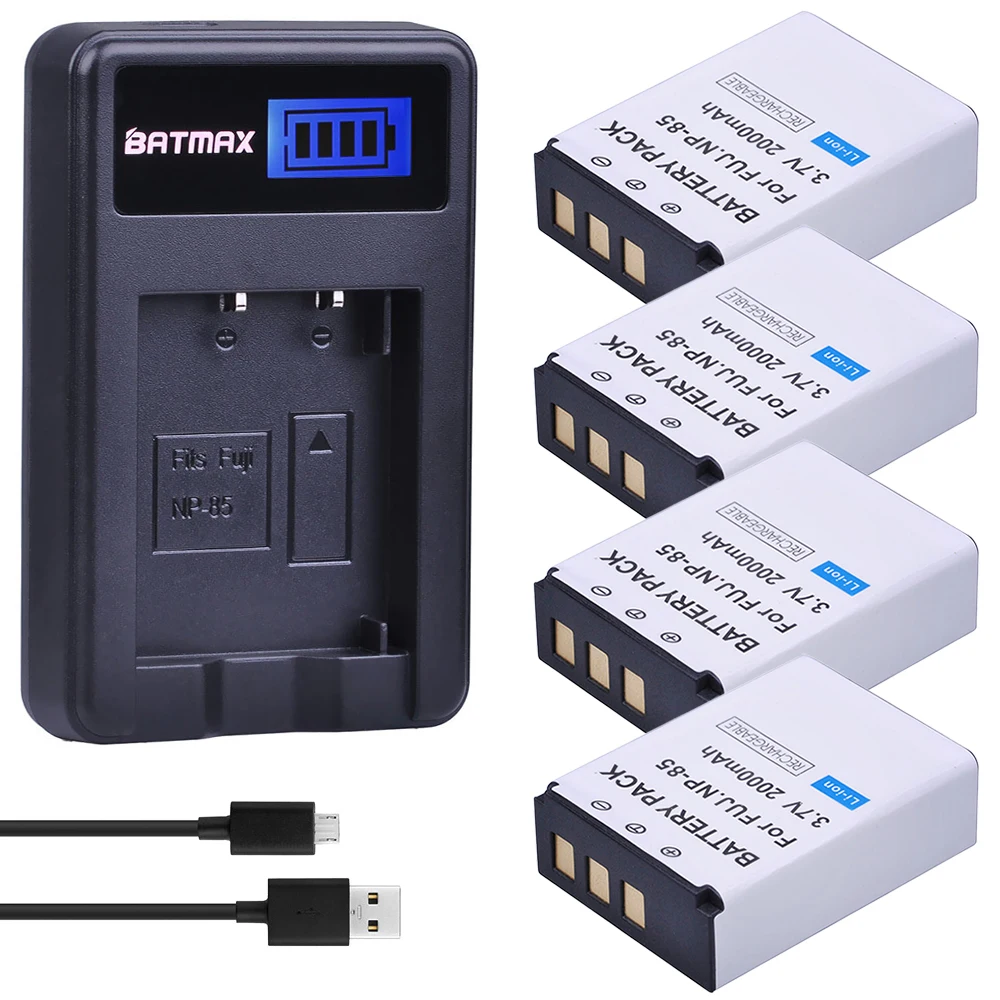 Аккумуляторная батарея Batmax для фотоаппарата, 4 шт., с ЖК-дисплеем и USB-зарядным устройством для Fujifilm S1 SL1000 SL240 SL245 SL260 SL280 SL300
Аккумуляторная батарея Batmax для фотоаппарата, 4 шт., с ЖК-дисплеем и USB-зарядным устройством для Fujifilm S1 SL1000 SL240 SL245 SL260 SL280 SL300